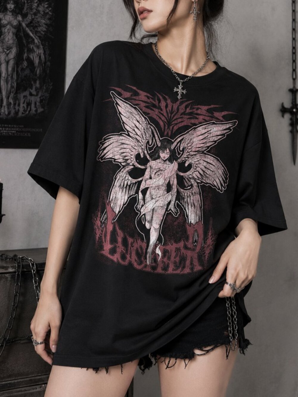 Lucifer Vintage Graphic Tee, Retro TV Inspired Shirt